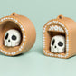 Mini Book Nook with Skull Feature Fidget Clicker with Wrist Strap or Keychain