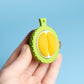 Durian Fruit Fidget Clicker with Wrist Strap or Keychain