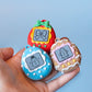 90's Virtual Pet "V-Pet" Fidget Clickers with Wrist Strap or Keychain (Festive Series)