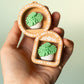Mini Book Nook with Monstera Feature Fidget Clicker with Wrist Strap or Keychain