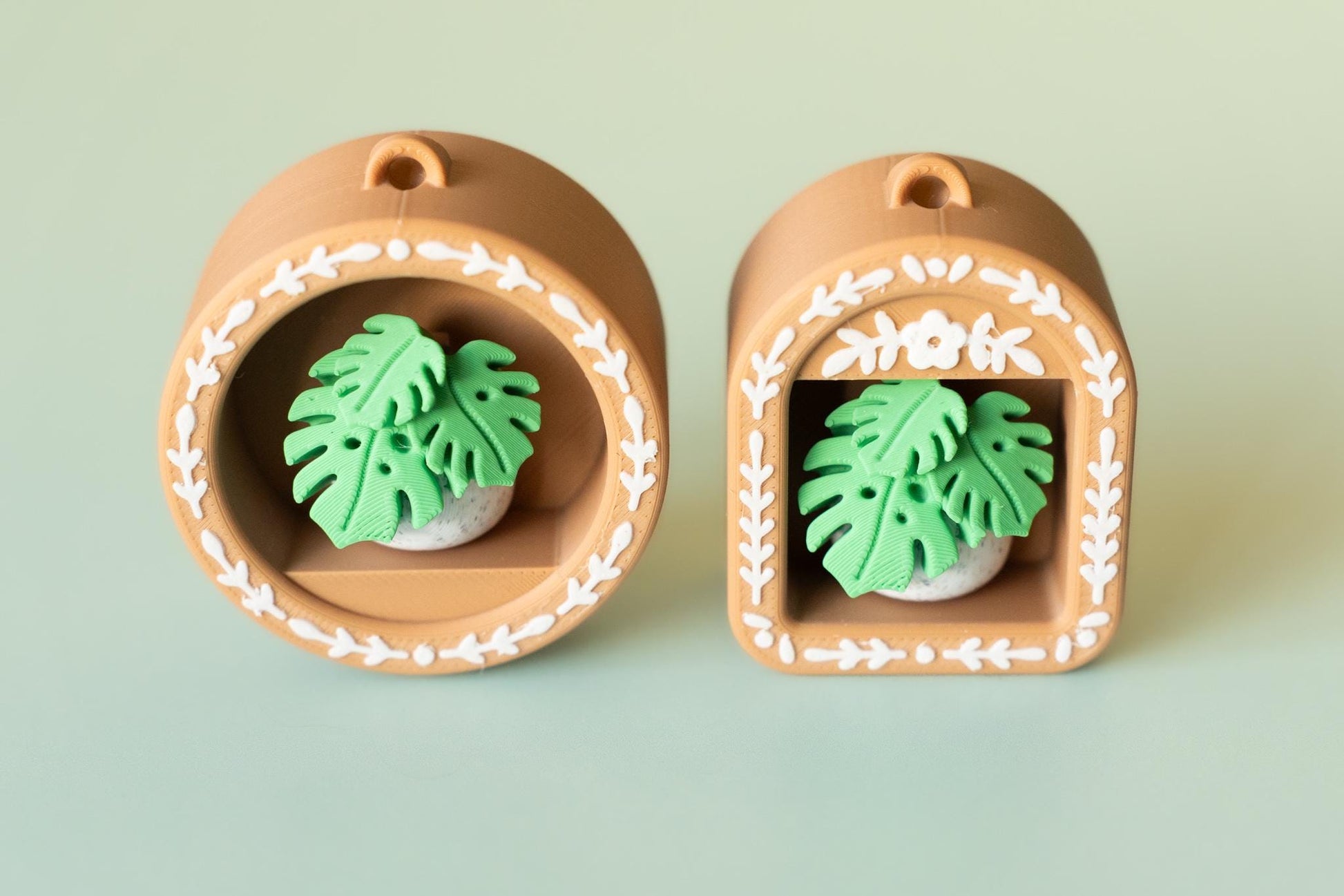 Mini Book Nook with Monstera Feature Fidget Clicker with Wrist Strap or Keychain