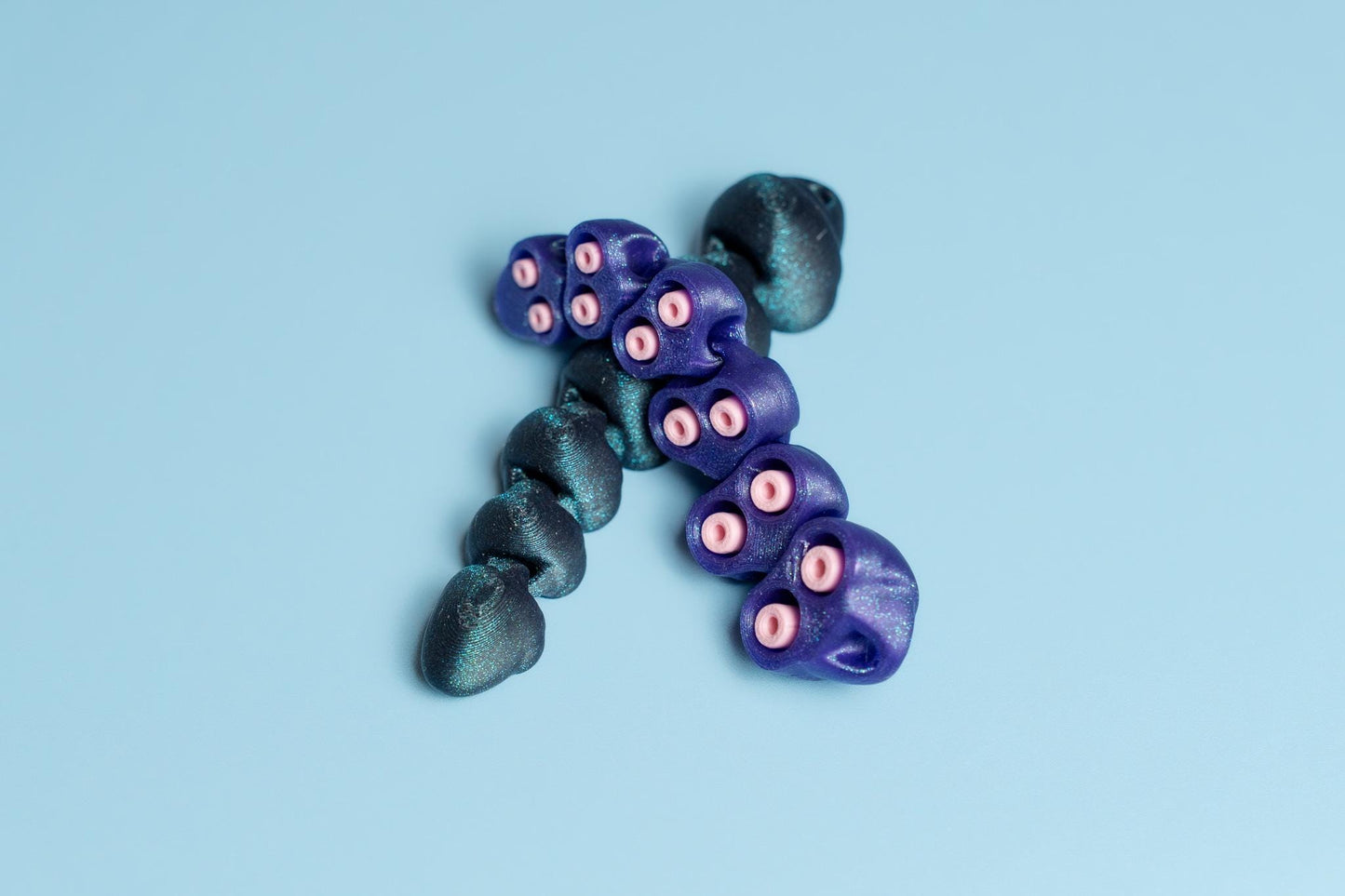 Tentacle Tactile Flexi Fidget with Wrist Strap or Keychain