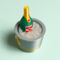 Wine Bucket with Ice Valentines Fidget Clicker with Wrist Strap or Keychain