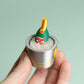 Wine Bucket with Ice Valentines Fidget Clicker with Wrist Strap or Keychain