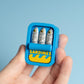 Sardine's Tin Fidget Clicker with Wrist Strap or Keychain