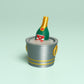 Wine Bucket with Ice Valentines Fidget Clicker with Wrist Strap or Keychain