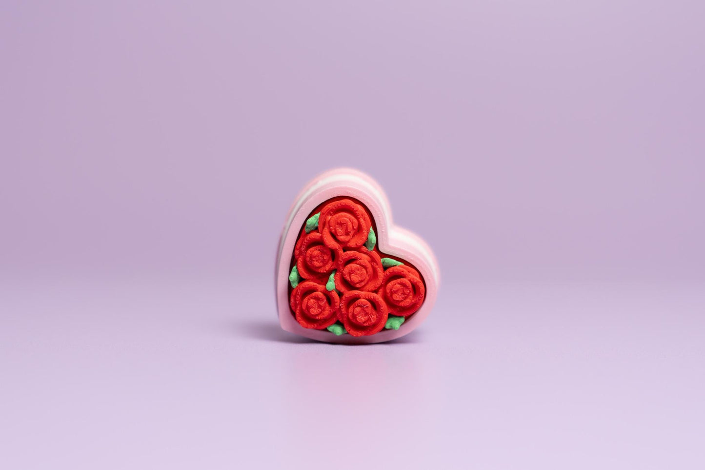 Box of Rose's Valentines Fidget Clicker with Wrist Strap or Keychain