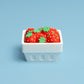 Punnet of Strawberries Fidget Clicker with Wrist Strap or Keychain