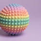 Spiked Sensory Rainbow Fidget Sphere - Palm Sized Sensory Stim Tool