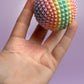 Spiked Sensory Rainbow Fidget Sphere - Palm Sized Sensory Stim Tool