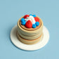 Soufflé Pancake Stack with Fruit & Cream Fidget Clicker with Wrist Strap or Keychain