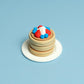 Soufflé Pancake Stack with Fruit & Cream Fidget Clicker with Wrist Strap or Keychain