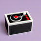 Vinyl Record Box with Hearts Valentines Fidget Clicker with Keychain or Wrist Strap