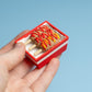 Tray of Corndogs Fidget Clicker with Wrist Strap or Keychain