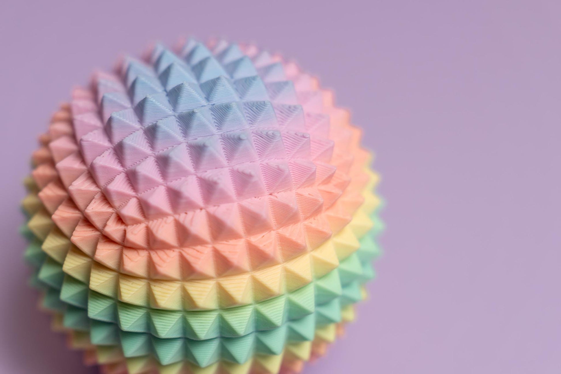 Spiked Sensory Rainbow Fidget Sphere - Palm Sized Sensory Stim Tool