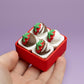 Chocolate Covered Strawberries Multi Fidget Clicker with Wrist Strap or Keychain