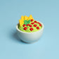 Bowl of Guacamole & Chips Fidget Clicker with Wrist Strap or Keychain