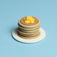 Stack of Pancakes with Butter Fidget Clicker with Wrist Strap or Keychain