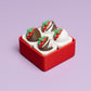 Chocolate Covered Strawberries Multi Fidget Clicker with Wrist Strap or Keychain