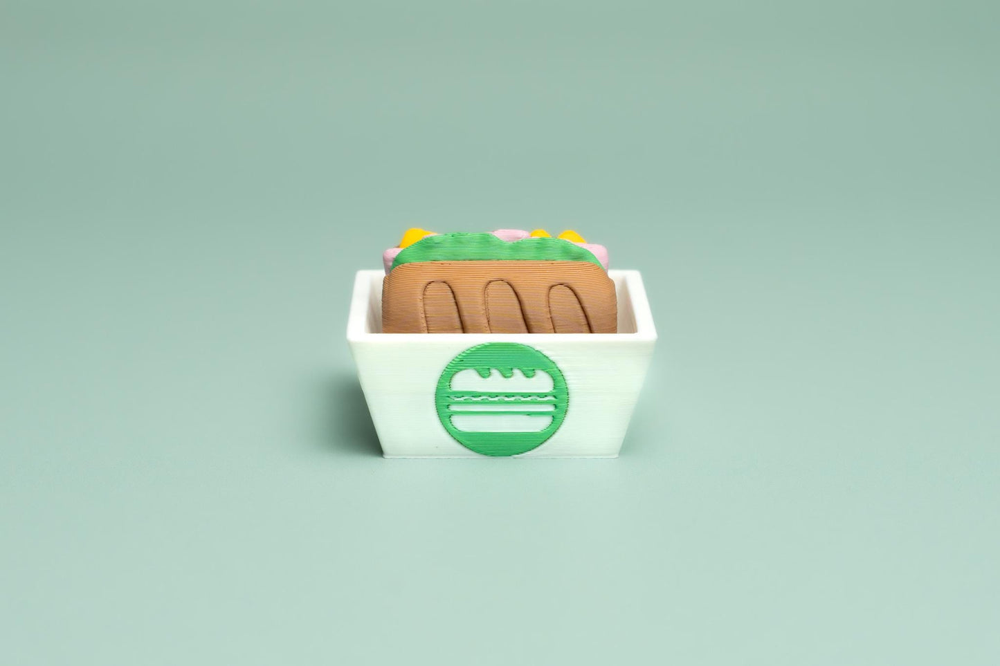 Sub Sandwich Fidget Clicker with Wrist Strap or Keychain