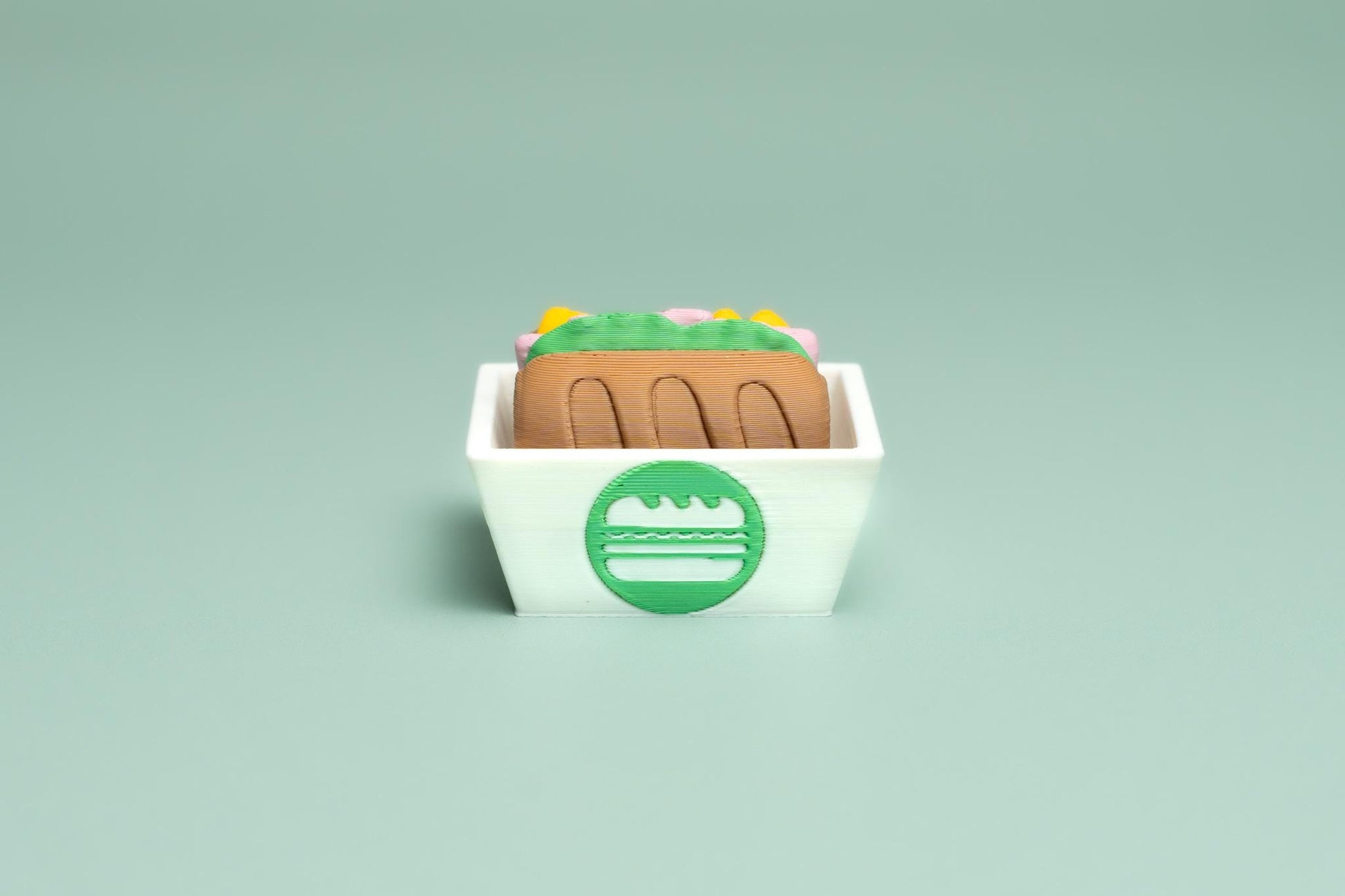 Sub Sandwich Fidget Clicker with Wrist Strap or Keychain