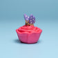 Butterfly on Flower Fidget Clicker with Wrist Strap or Keychain