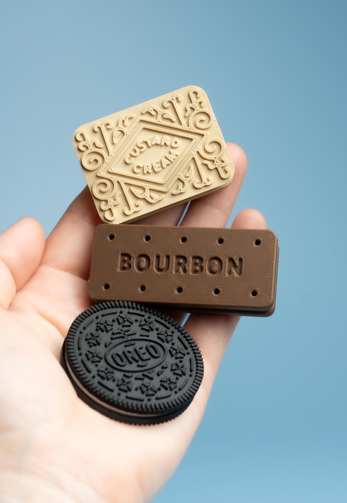 Biscuit Slider Fidgets Bundle - Bourbon, Custard Cream & Cookies + Cream
