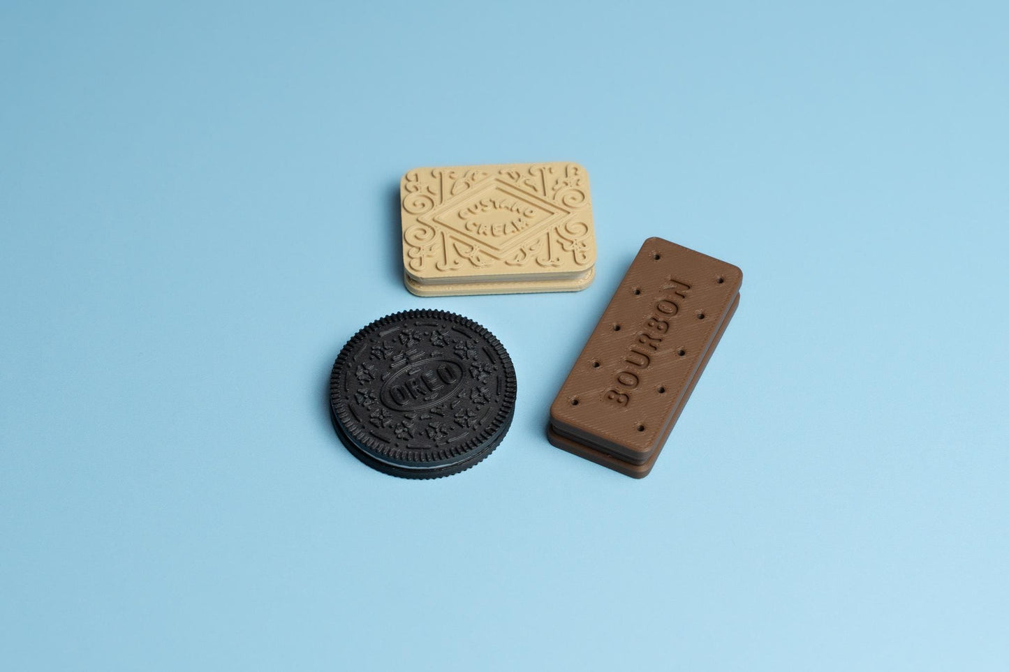 Biscuit Slider Fidgets Bundle - Bourbon, Custard Cream & Cookies + Cream