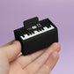 Keyboard/Piano Fidget Clicker with Wrist Strap or Keychain