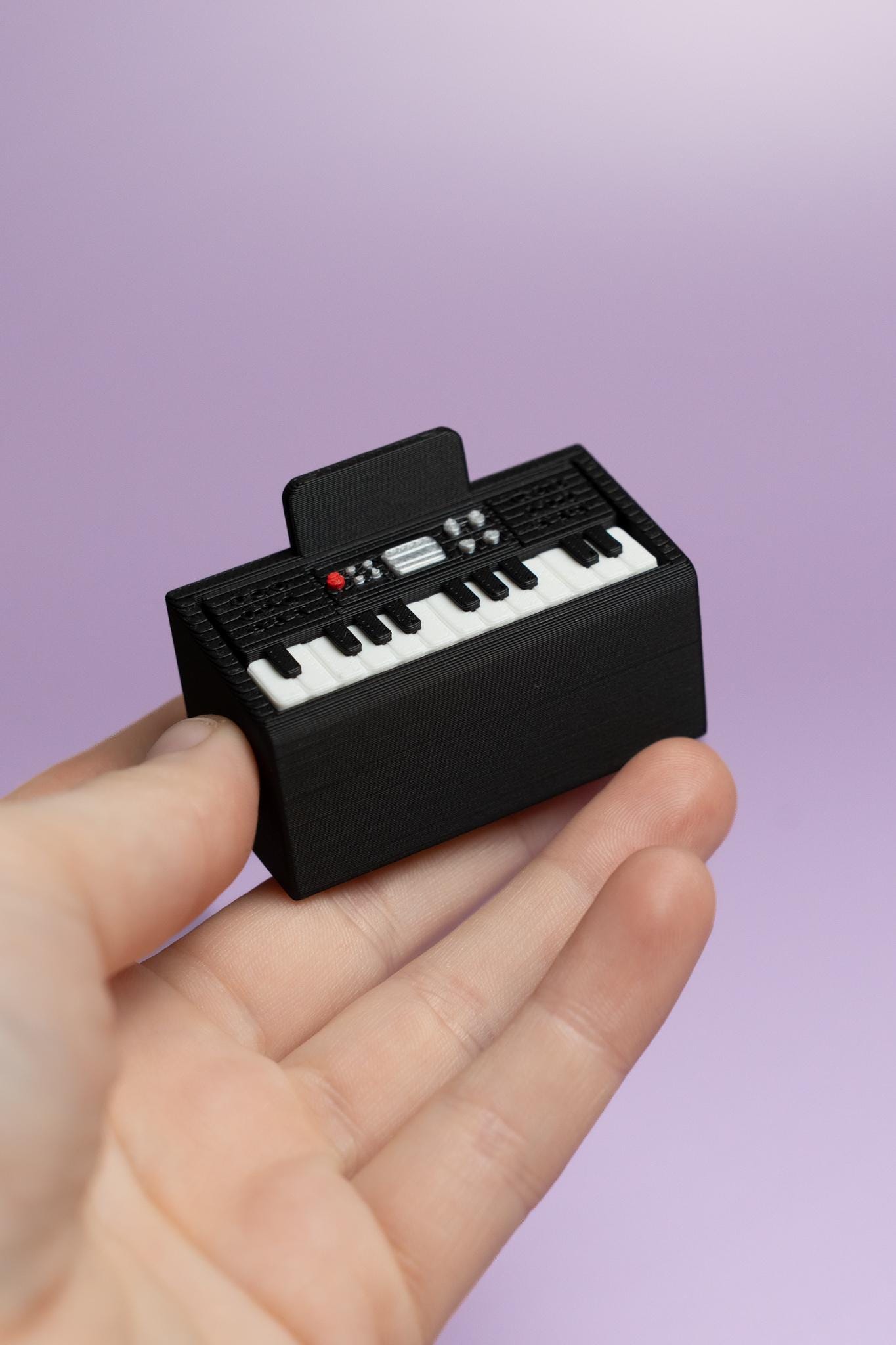 Keyboard/Piano Fidget Clicker with Wrist Strap or Keychain