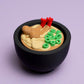 Tempura Ramen Bowl Fidget Clicker with Wrist Strap or Keychain