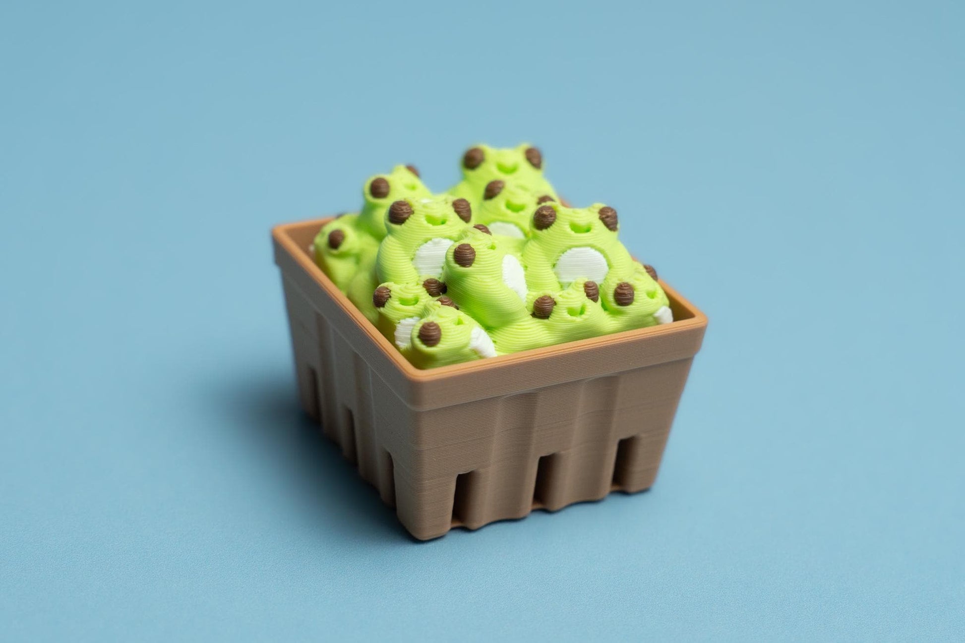 Basket of Frogs Fidget Clicker with Wrist Strap or Keychain