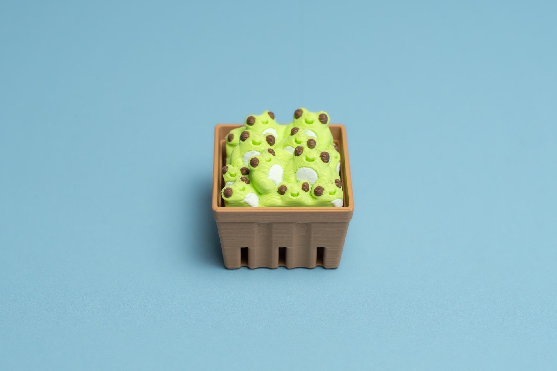 Basket of Frogs Fidget Clicker with Wrist Strap or Keychain