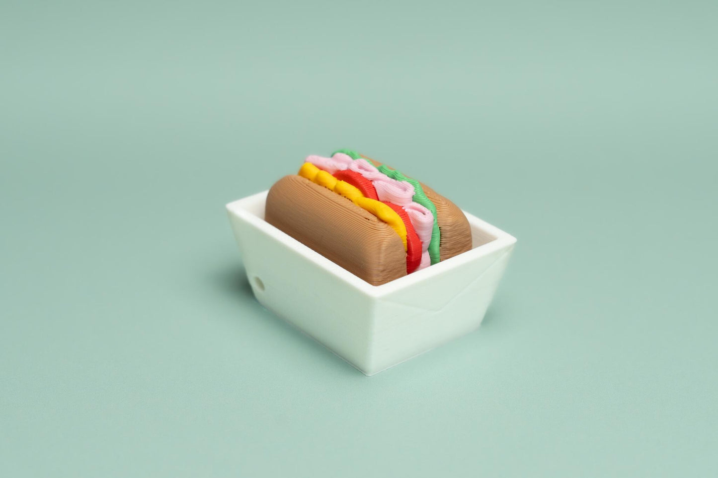 Sub Sandwich Fidget Clicker with Wrist Strap or Keychain