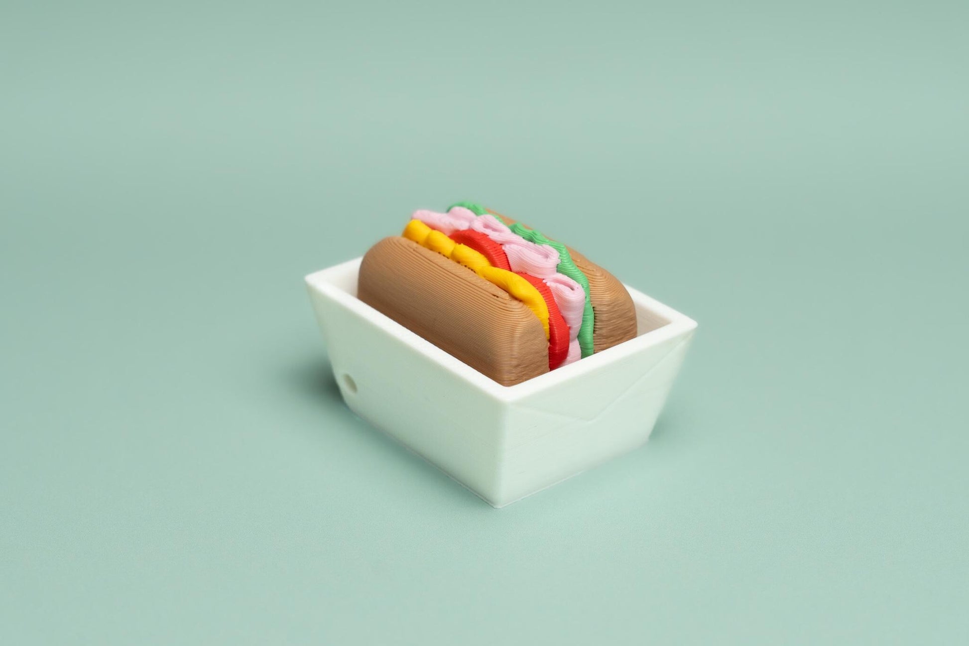 Sub Sandwich Fidget Clicker with Wrist Strap or Keychain