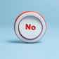 Decision "Yes or No" Spinner with Textured Edge