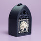 Gothic Style Mini Book Nook with Ribcage Photo Fidget Clicker with Wrist Strap or Keychain