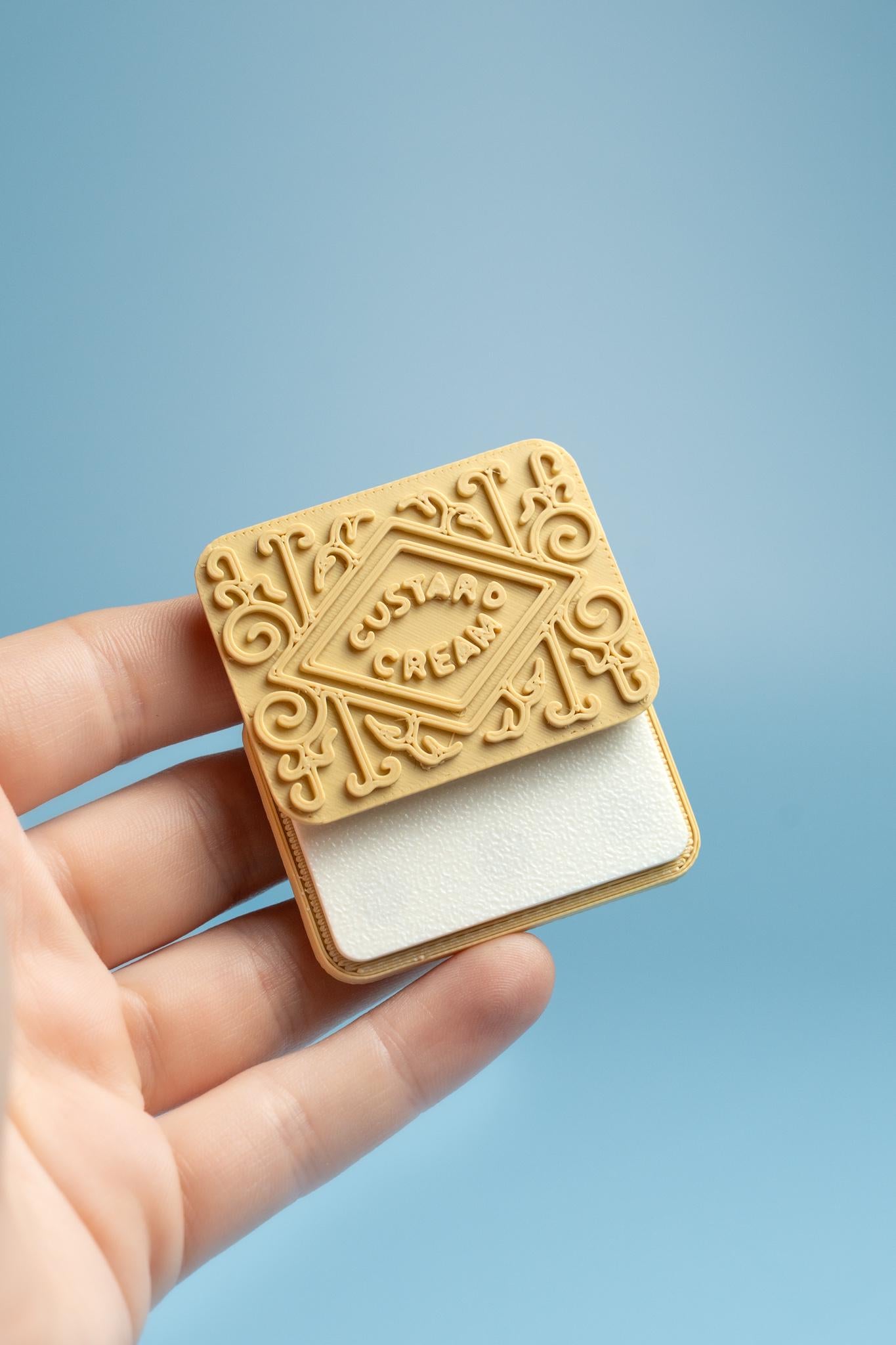 Custard Cream Biscuit Slider Fidget