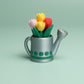 Watering Can Filled with Tulips Fidget Clicker with Wrist Strap or Keychain