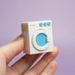 Washing Machine Fidget Clicker with Wrist Strap or Keychain