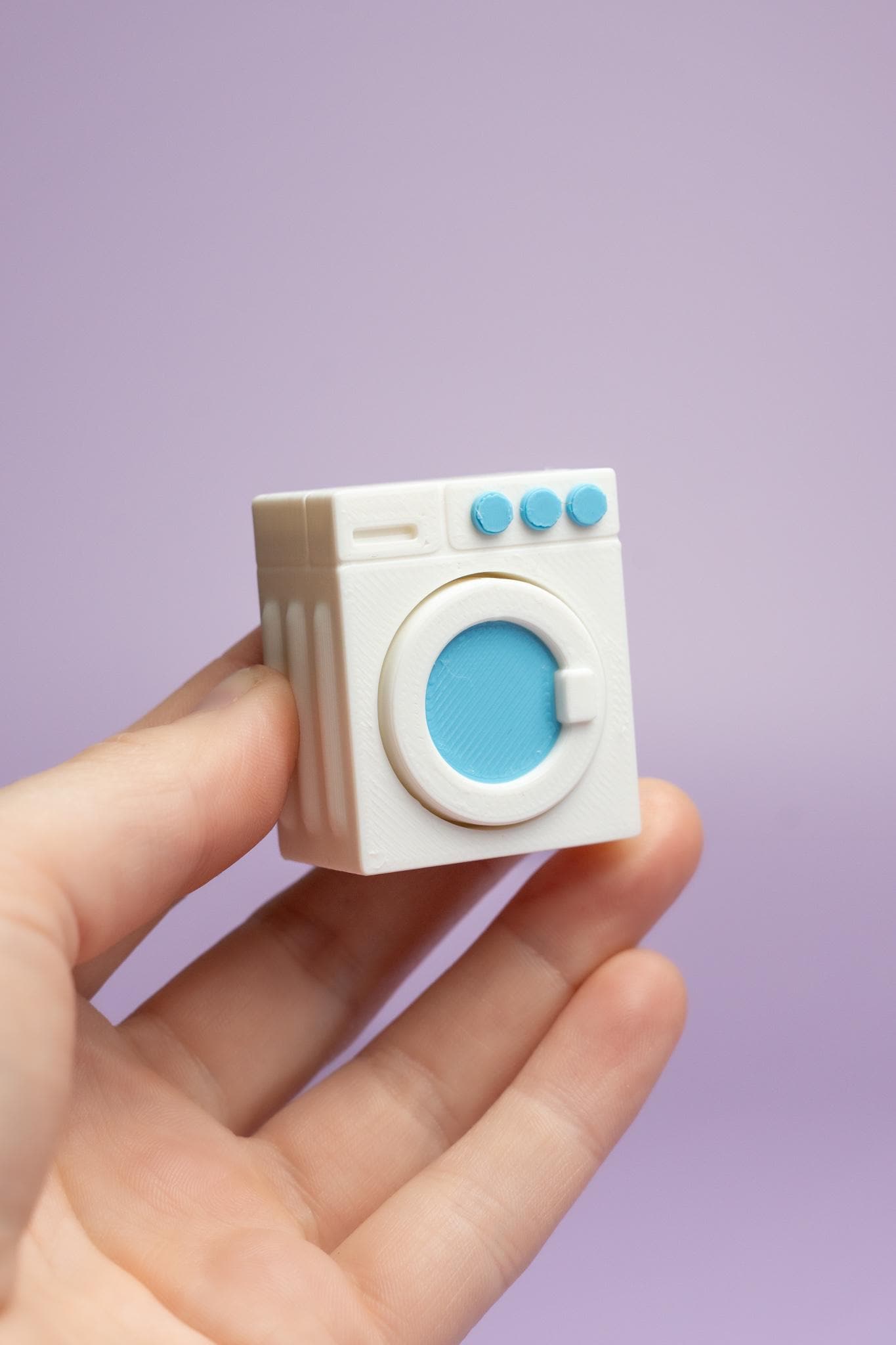 Washing Machine Fidget Clicker with Wrist Strap or Keychain