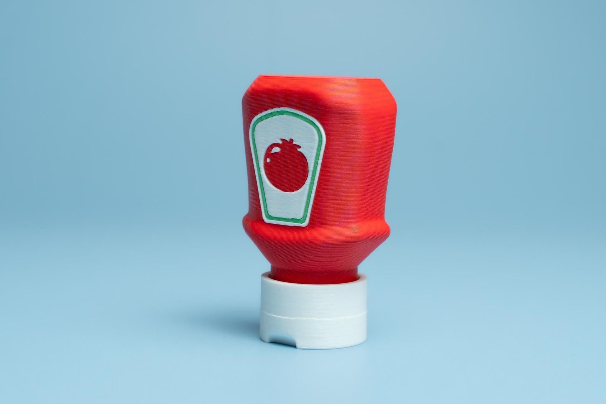 Ketchup Bottle Fidget Clicker with Wrist Strap or Keychain