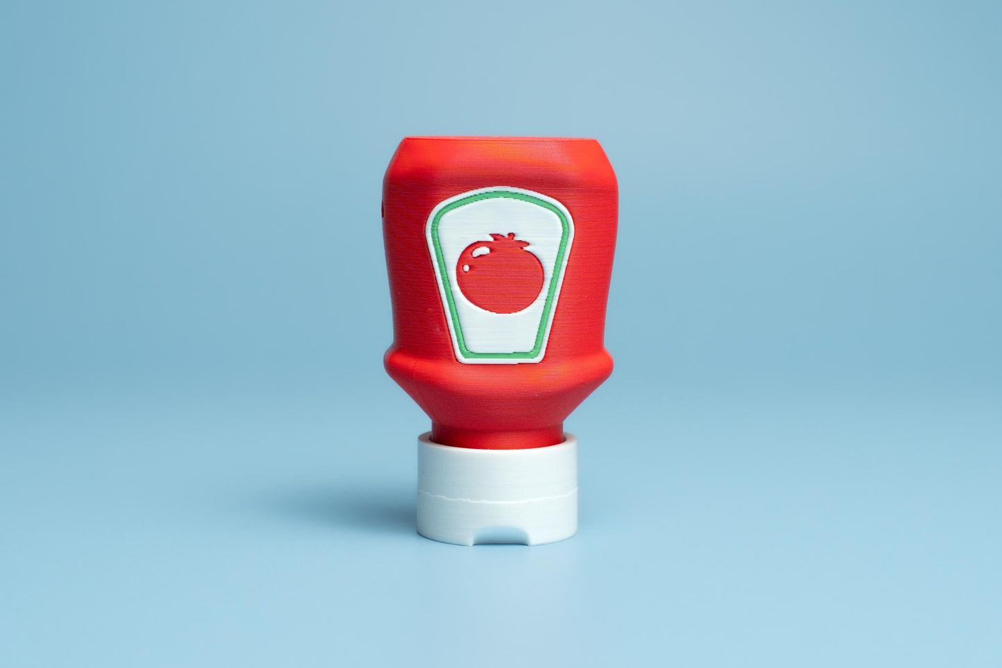 Ketchup Bottle Fidget Clicker with Wrist Strap or Keychain