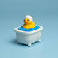 Duck in Bathtub Fidget Clicker with Wrist Strap or Keychain
