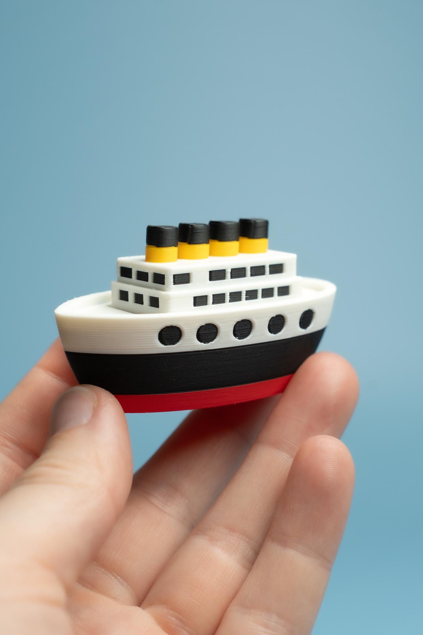 Cruise Ship Fidget Clicker with Wrist Strap or Keychain