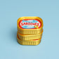 Stack of Sardine Cans Fidget Clicker with Wrist Strap or Keychain