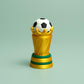 Football Soccer World Cup Trophy Fidget Clicker with Wrist Strap or Keychain