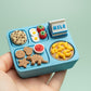 Kids Lunch Food Tray Fidget Clicker with Wrist Strap or Keychain