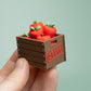 Crate of Apples Fidget Clicker with Wrist Strap or Keychain