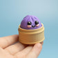 Steamed Bun Fidget Clicker with Wrist Strap or Keychain